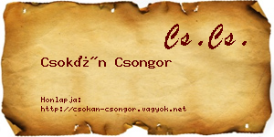 Csokán Csongor névjegykártya